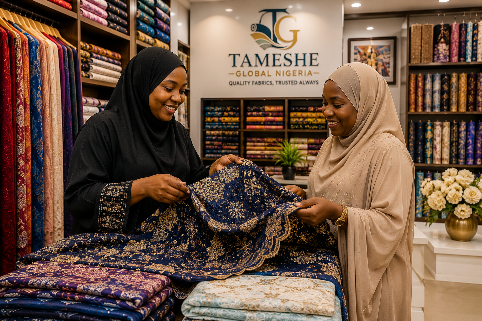 Portrait of a satisfied TAMESHE customer